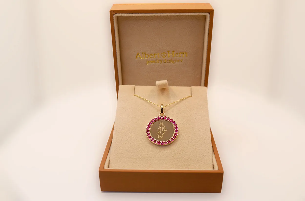 Medal Miraculous | Milagrosa Gold & Pink Sapphires