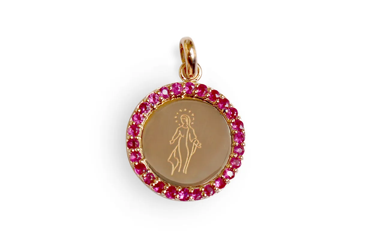 Medal Miraculous | Milagrosa Gold & Pink Sapphires
