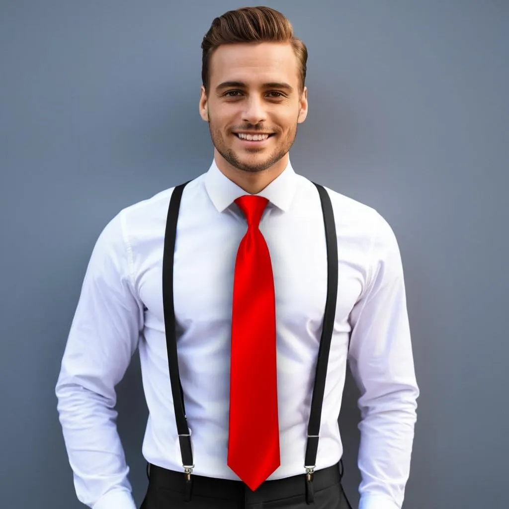 Moda Di Raza Ties For Men, Alternative to Clip On, Woven Microfiber Satin Silk Finish, Zipper Necktie For Adult and Boys
