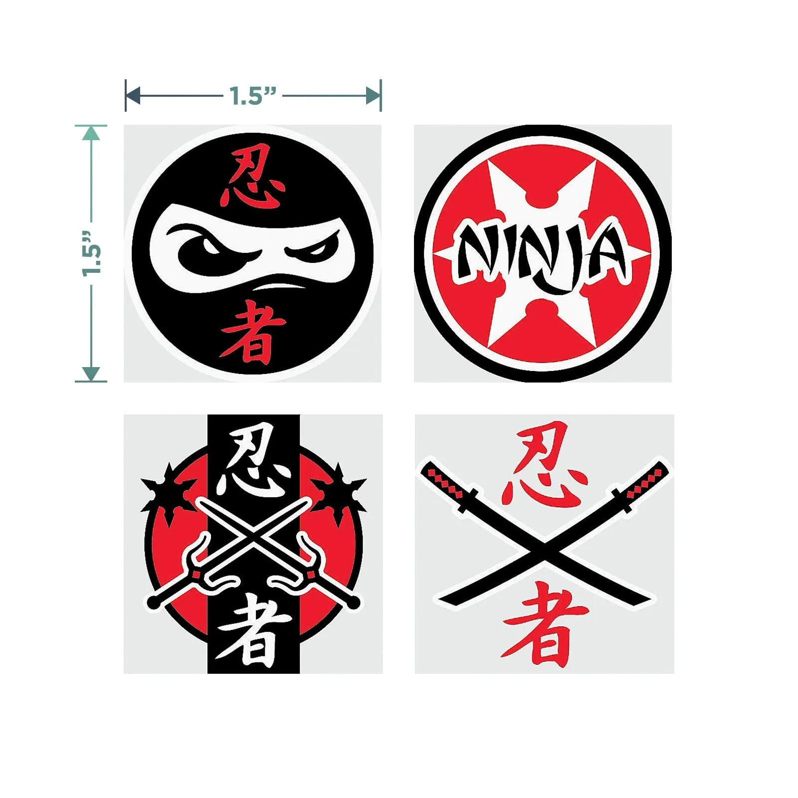 Ninja Favors Set - Favors for Ninja Theme Party (Serves 12)