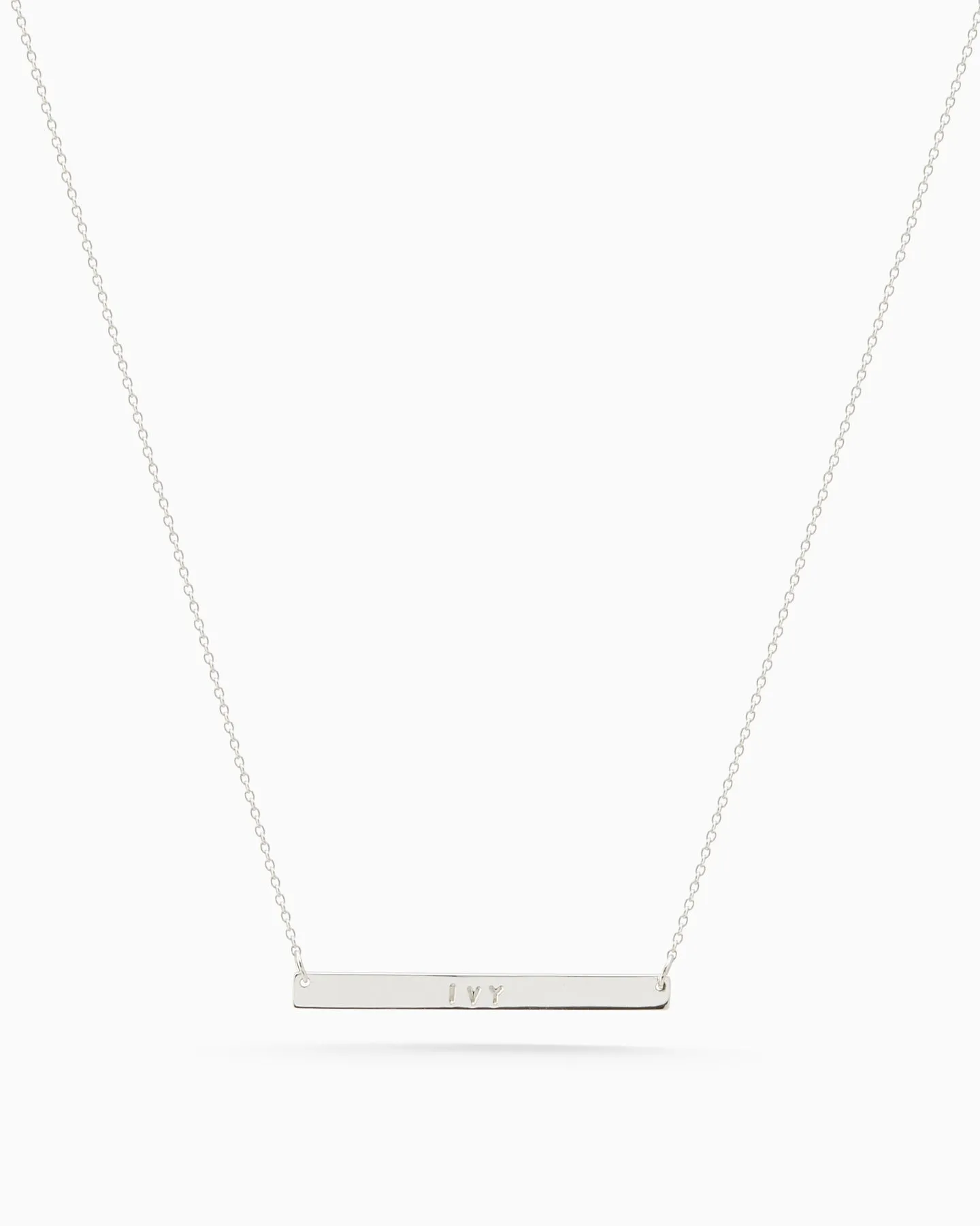 Personalised Tag Necklace | Silver