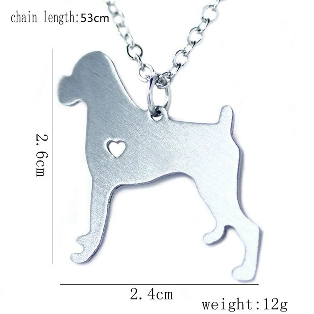 Personalized Puppy Stainless Steel Necklace Gift For Dog Lovers