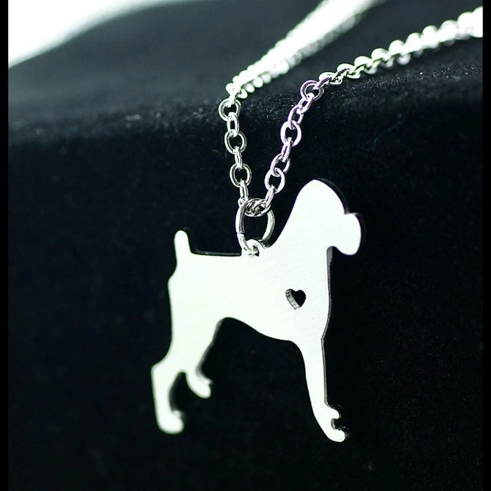 Personalized Puppy Stainless Steel Necklace Gift For Dog Lovers