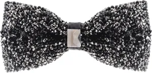 Rhinestone Bow Ties for Men - Pre Tied Sequin Bowties Men with Adjustable Length, Jewel Bow Tie