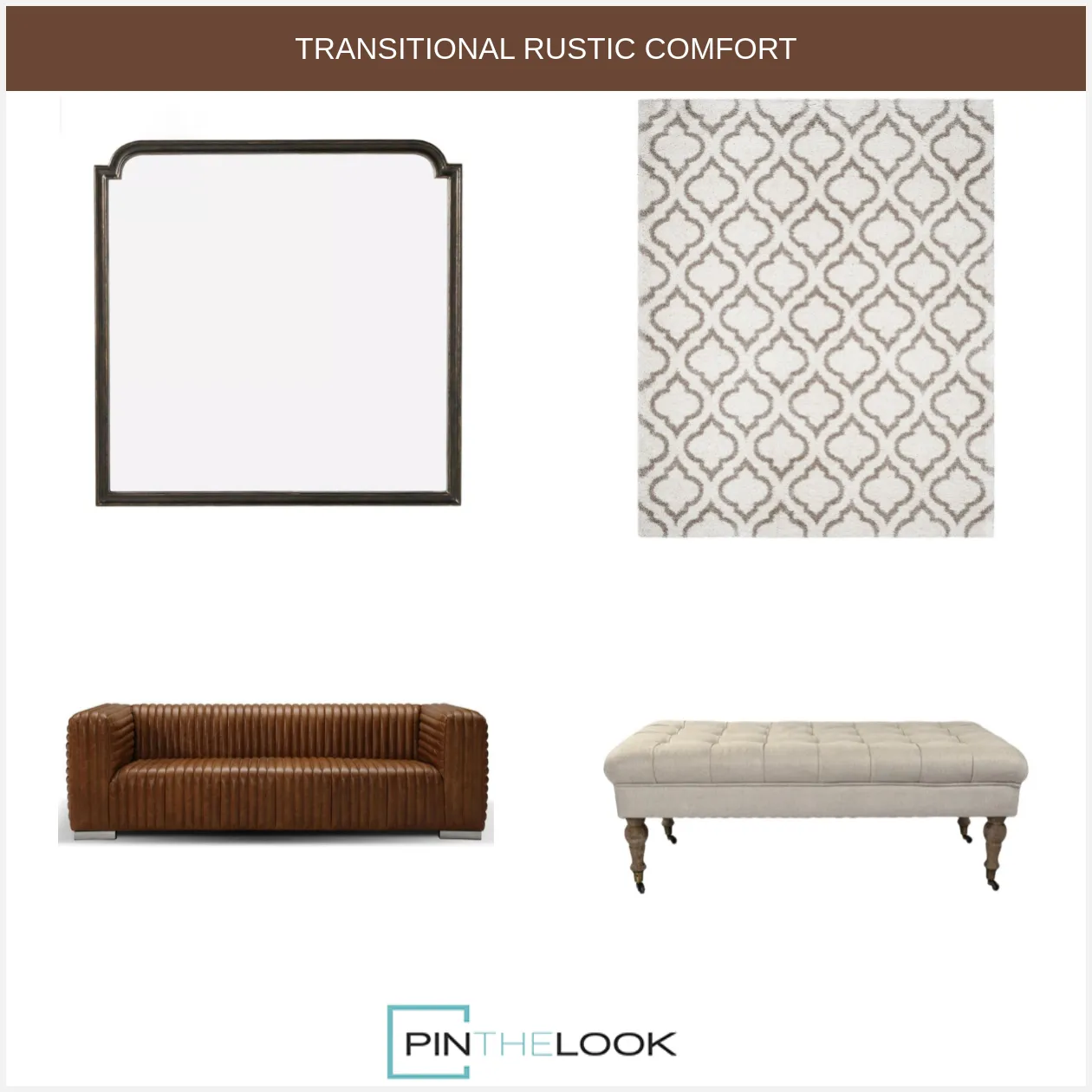Ribbed Leather Canyon Sofa
