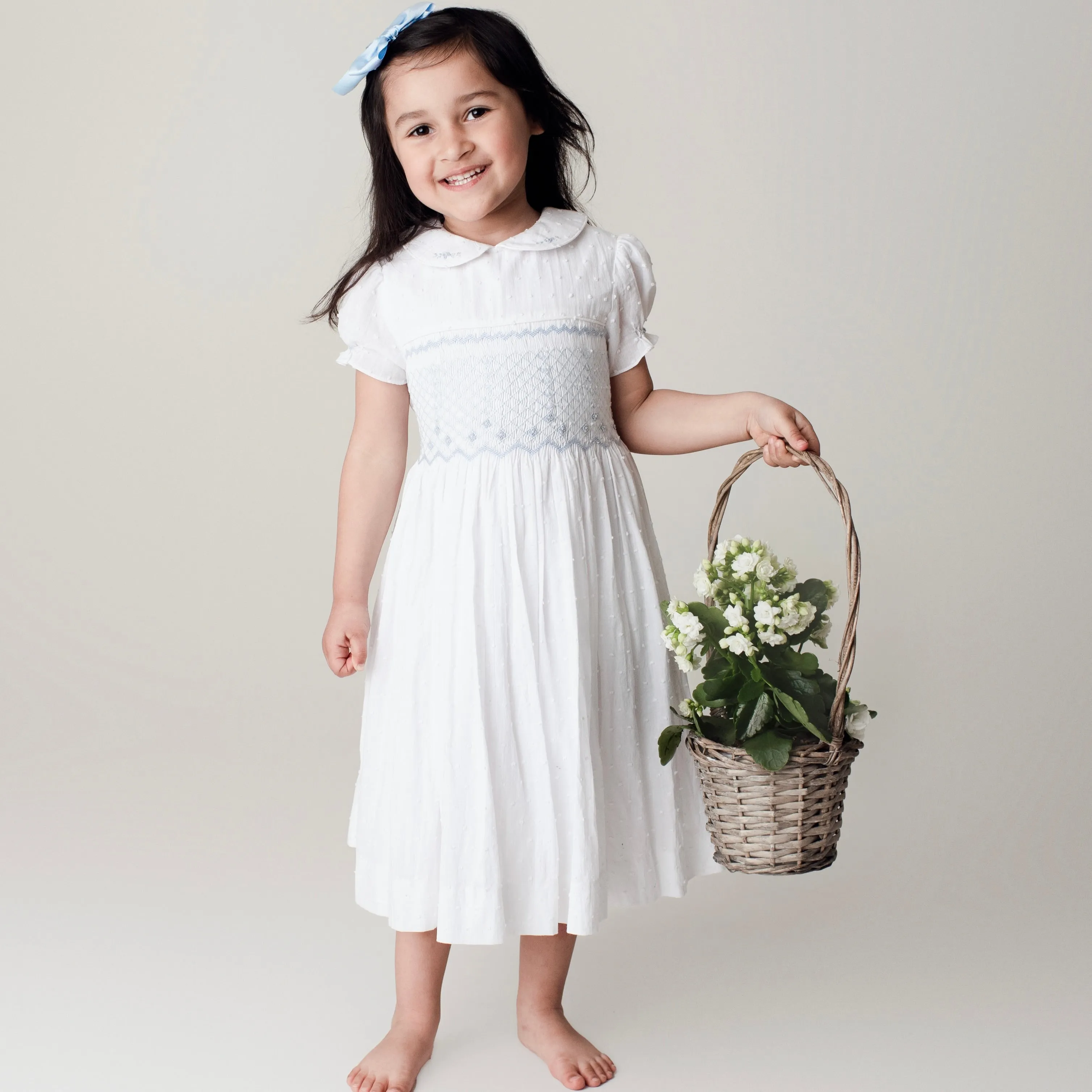 Rosie - Artisan Hand Smocked Little Girl's Dress