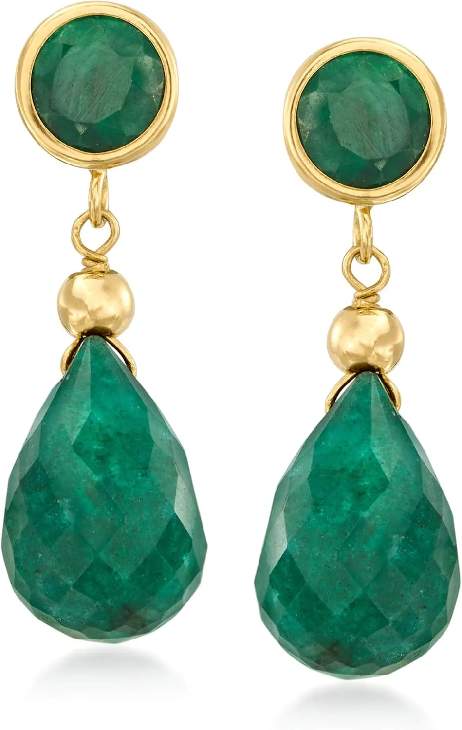 Ross-Simons Gemstone Drop Earring in 14kt Yellow Gold