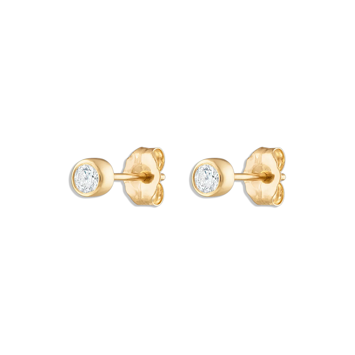 Round Diamond Stud