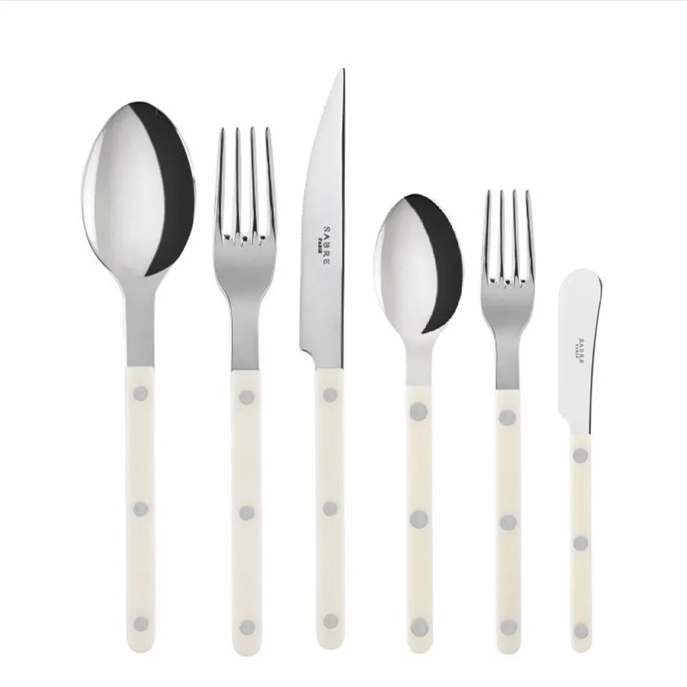 Sabre :: Bistrot Solid Ivory - Dinner Styles