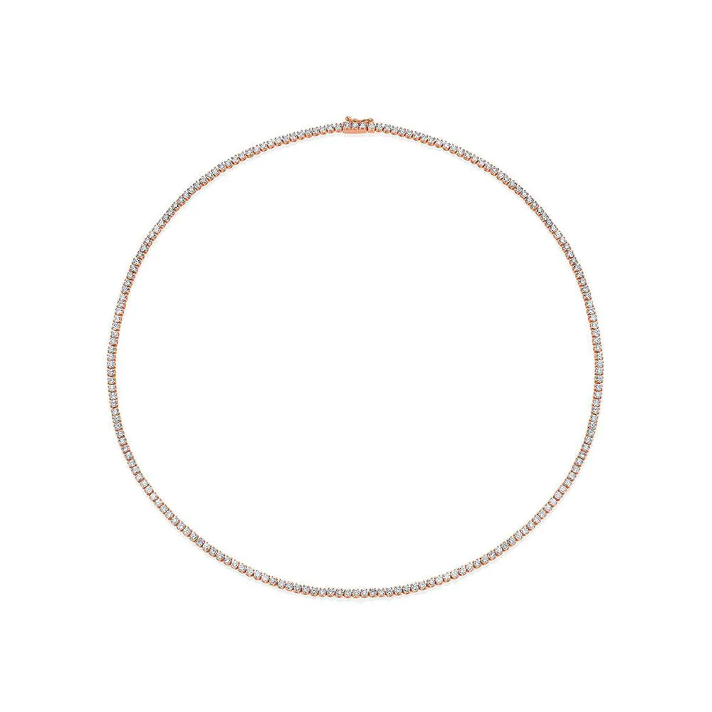 Showroom Collection Diamond Tennis Necklace (9.00 ct.) 2.5 mm 4-Prongs Setting in 14K Gold