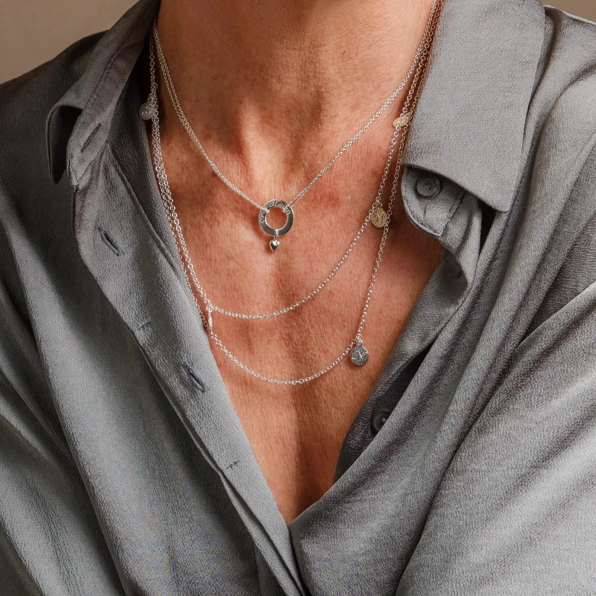 Silver Croí álainn heart pendant