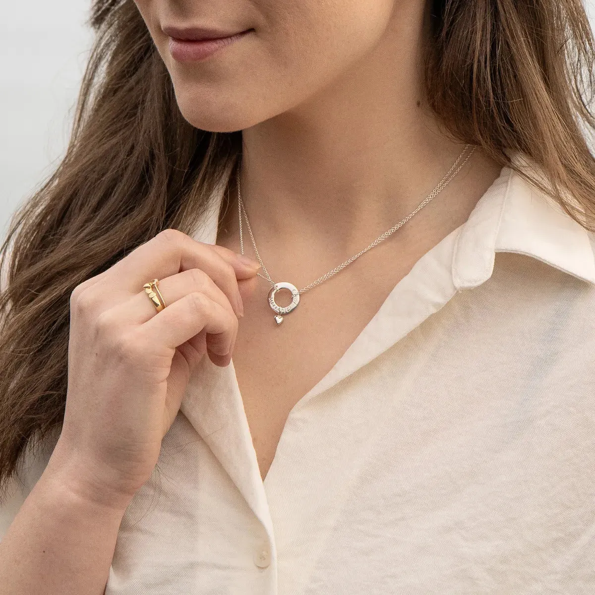 Silver Croí álainn heart pendant