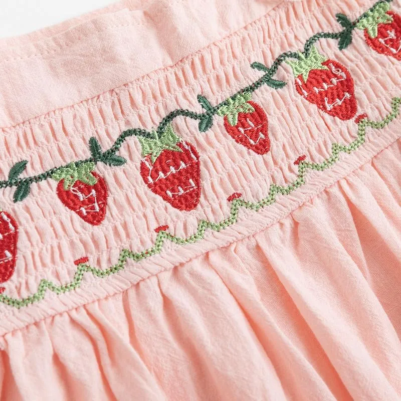 Simplee kids Baby Girl Dress Toddler Casual Dresses Summer Solid Color Floral Girl Clothes
