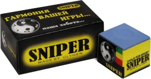 Sniper Pool cue Billiard Chalk - Blue - One Piece