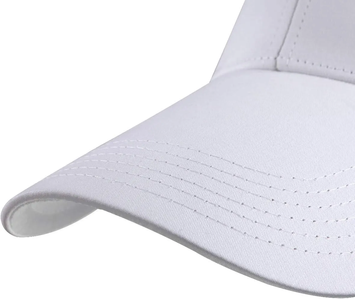 Sportmusies Extra Long Brim Mesh Back Baseball Caps for Men Women Adjustable Breathable Visor Mesh Hat