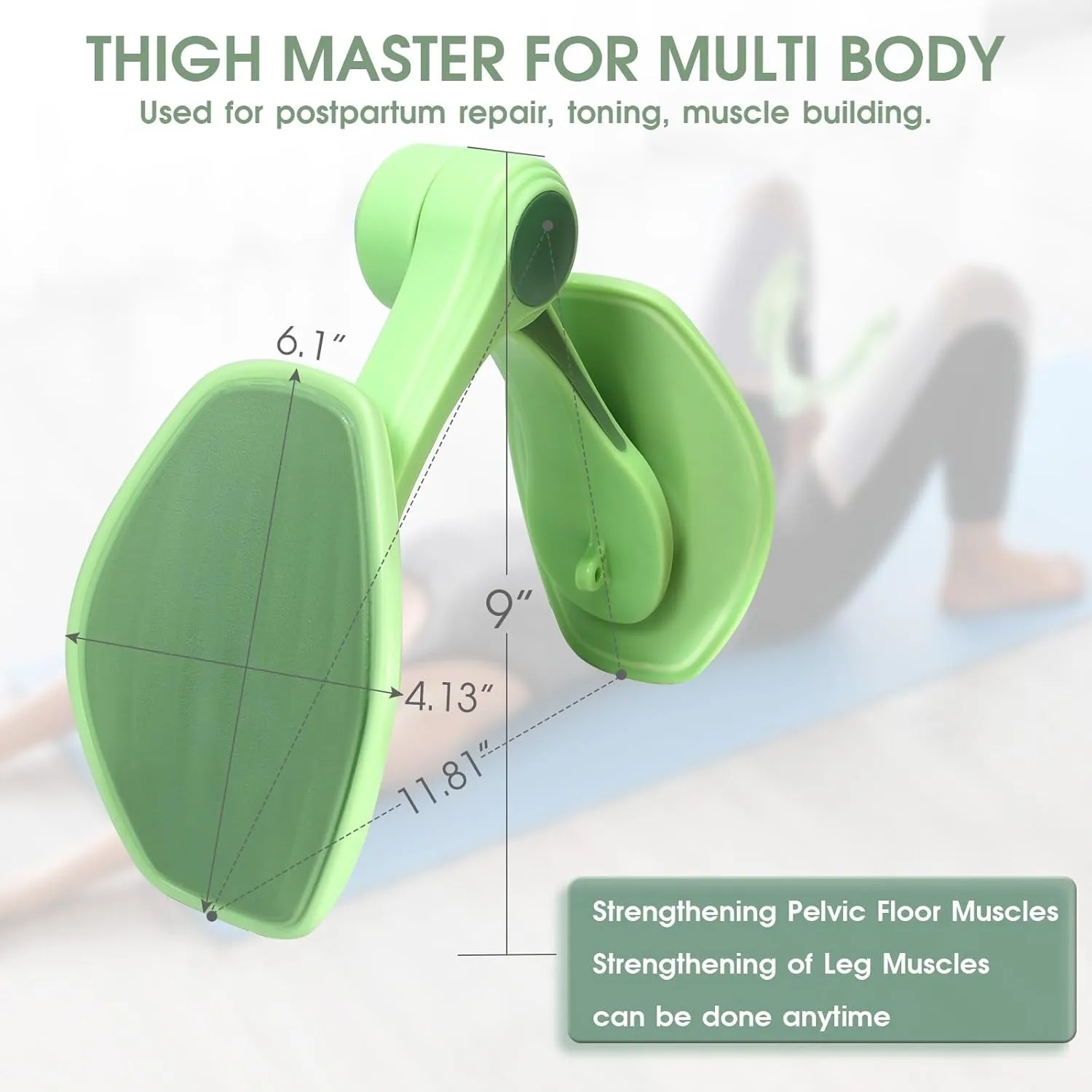 Thigh Master, Kegel Exercise, Inner Thigh Exerciser, Thigh Master Thigh Exerciser, Pelvic Floor Muscle Trainer, Thigh Workout Equipment, Thigh Exerciser for Women, Kegel Tightener