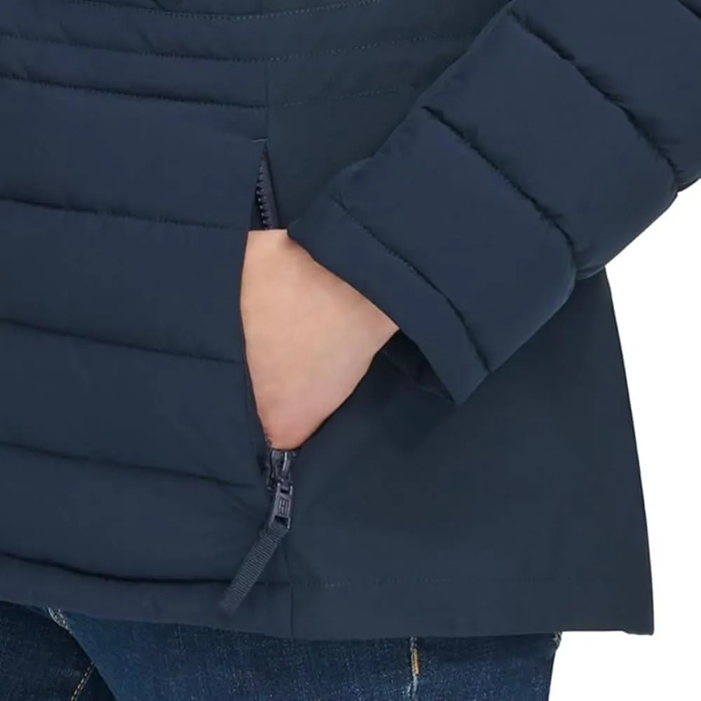 Tommy Hilfiger Women's Hooded Stretch Shell Quilted Jacket - Winter Coat for Women - Outwear with Pockets