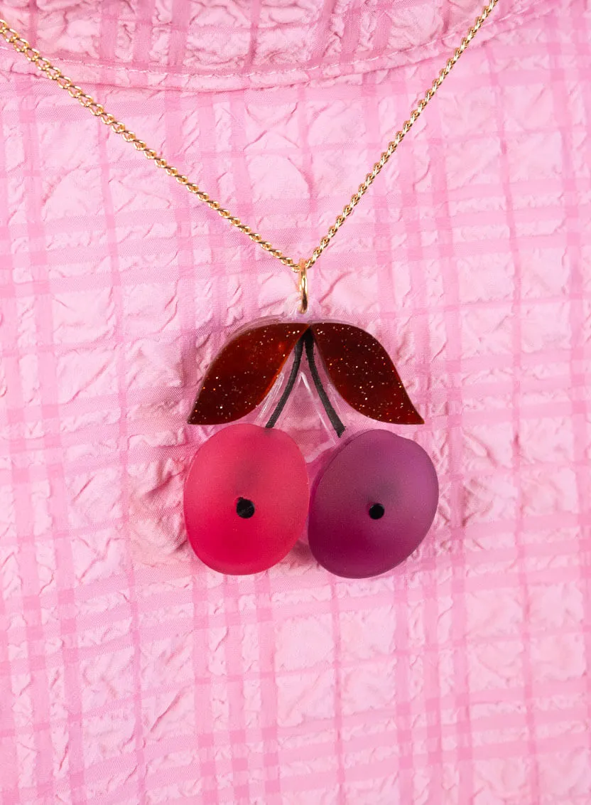 Victoria Plum Pendant
