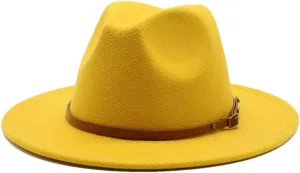 Women's Big Brimmed Fedora Hat Men and Women Panama Jazz Hat Panama Cap 10 56-58cm