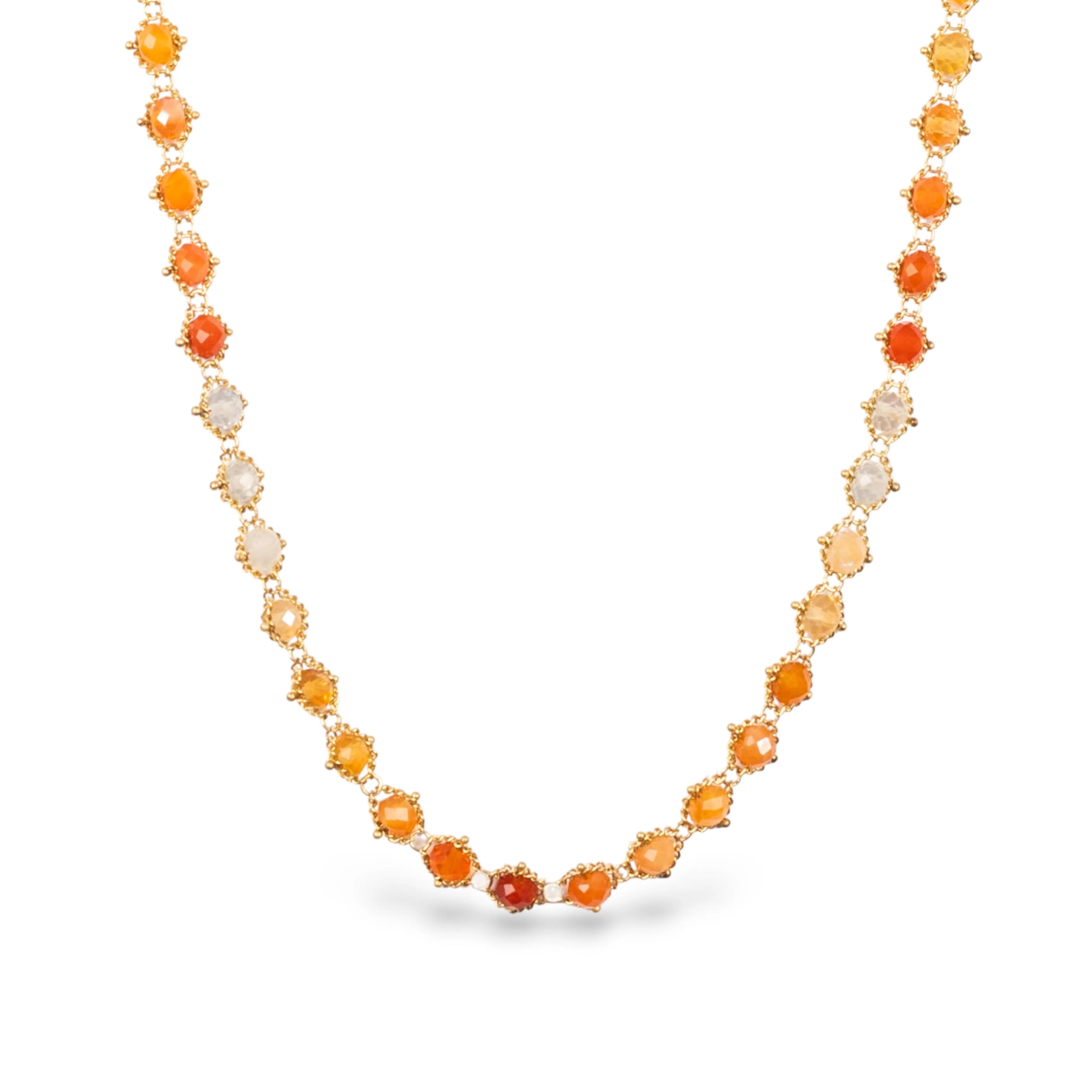 Woven Mexican Opal Necklace